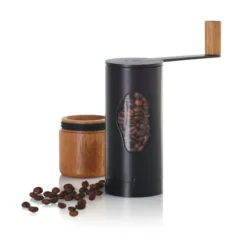 Cafécore<Adhoc Kaffeemühle Mrs.Bean Akazie/schwarz 21,8cm mit Kurbel