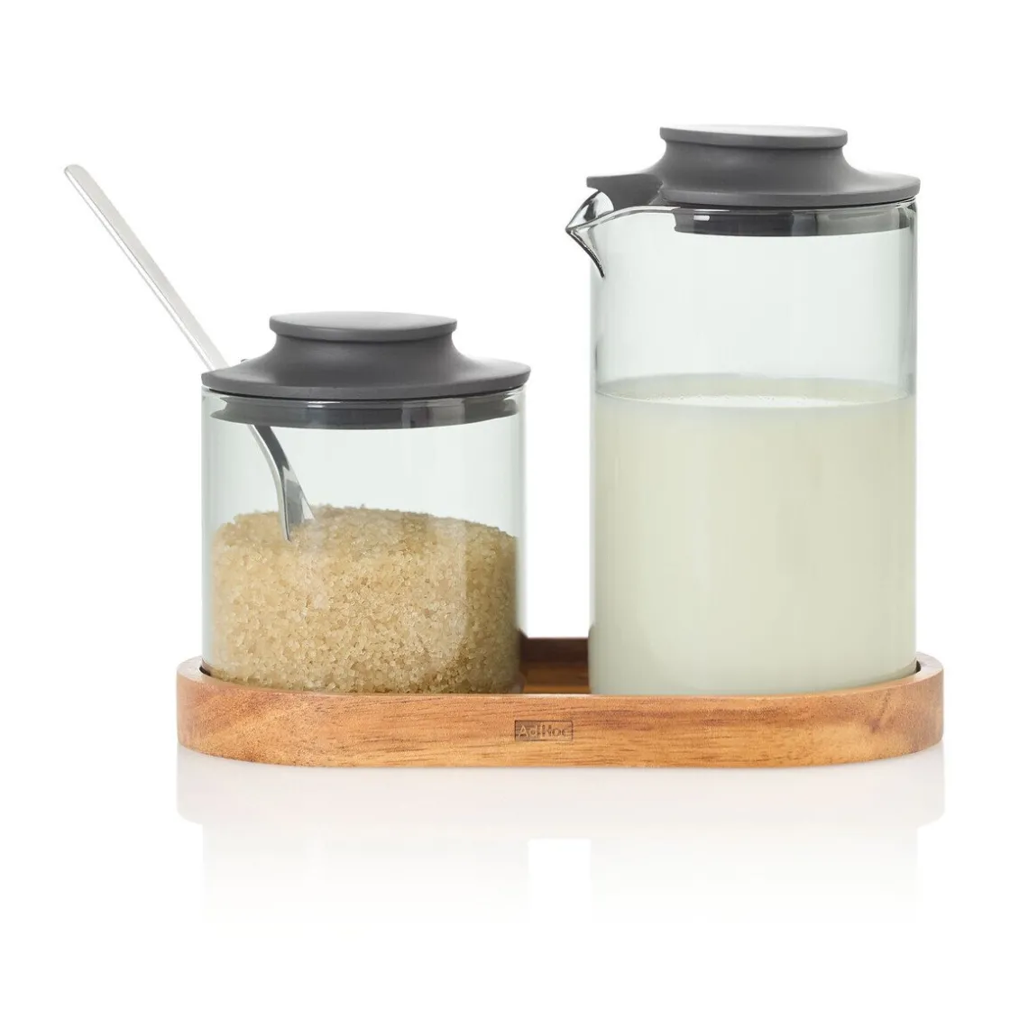 Neuheiten<Adhoc Milch- und Zucker-Set 3-tlg. Impact klar