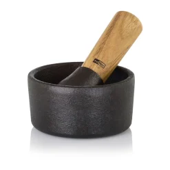 Salat Zubehör<Adhoc Mörser Camo.10 Gusseisen/Akazie Ø10cm