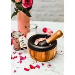 Salat Zubehör<Adhoc Mörser Crush 2-tlg. Akazie