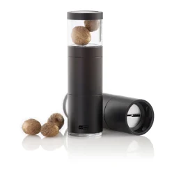 Pilzküche|Weihnachtsmenü<Adhoc Muskatmühle 12 cm Muskatino schwarz