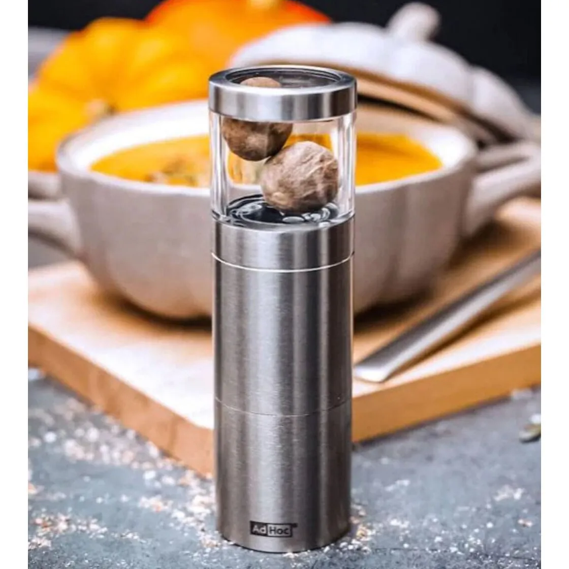 Adhoc Muskatmühle Muskatino 13 cm edelstahl