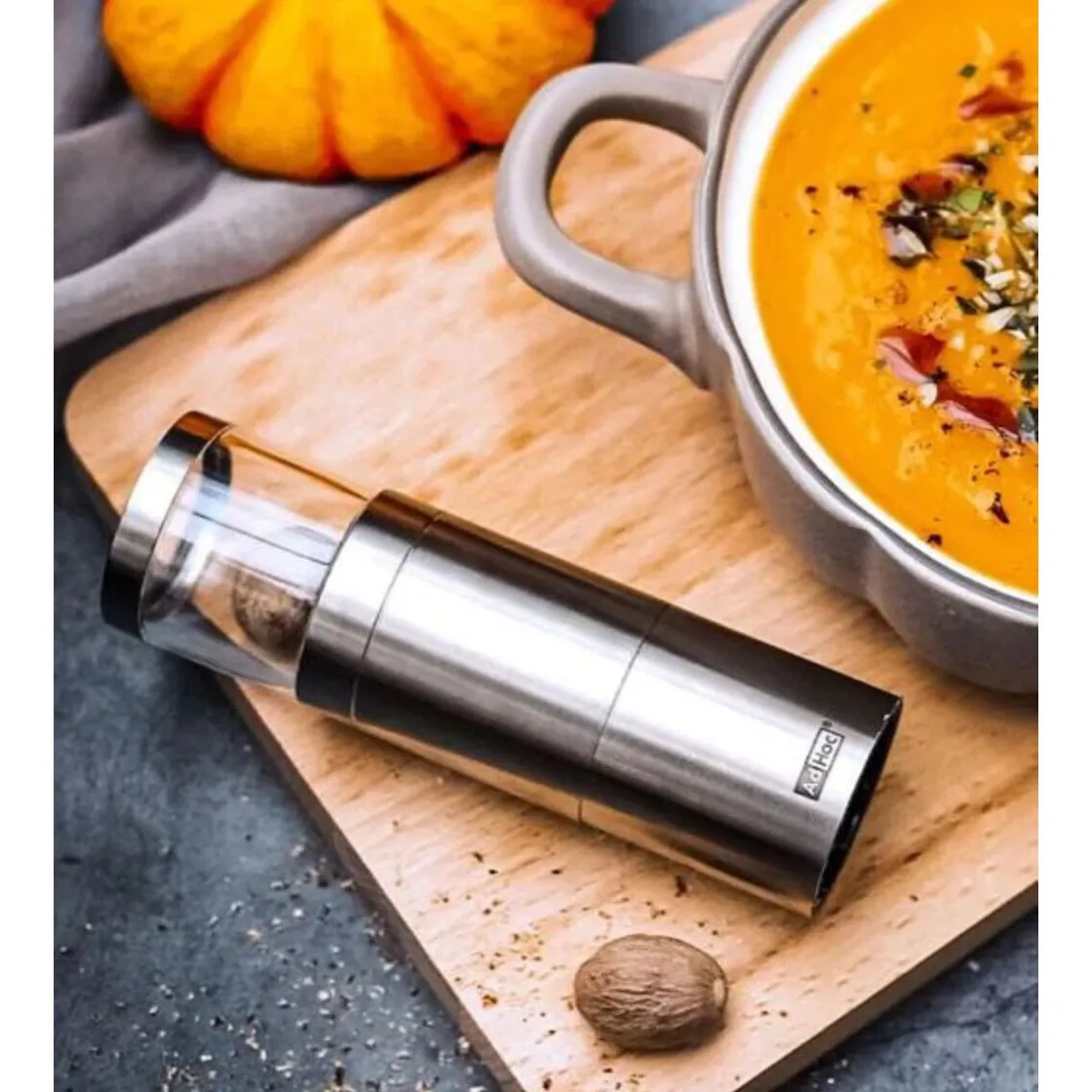 Adhoc Muskatmühle Muskatino 13 cm edelstahl