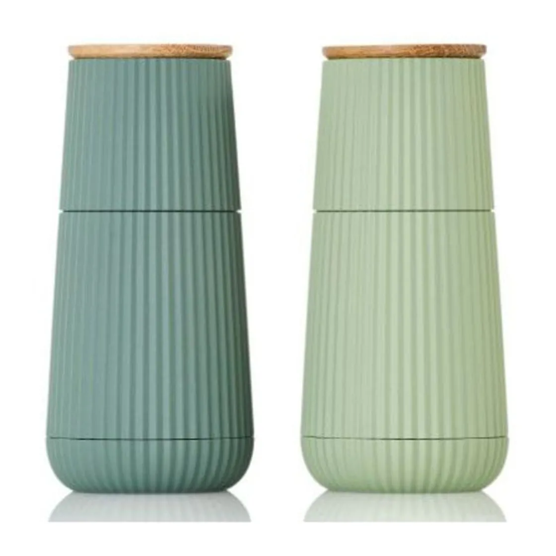 Messer & Co. Entdecken|Kräuter & Gewürze<Adhoc Pfeffer- und Salzmühle 2-tlg. Scape dark green/light green