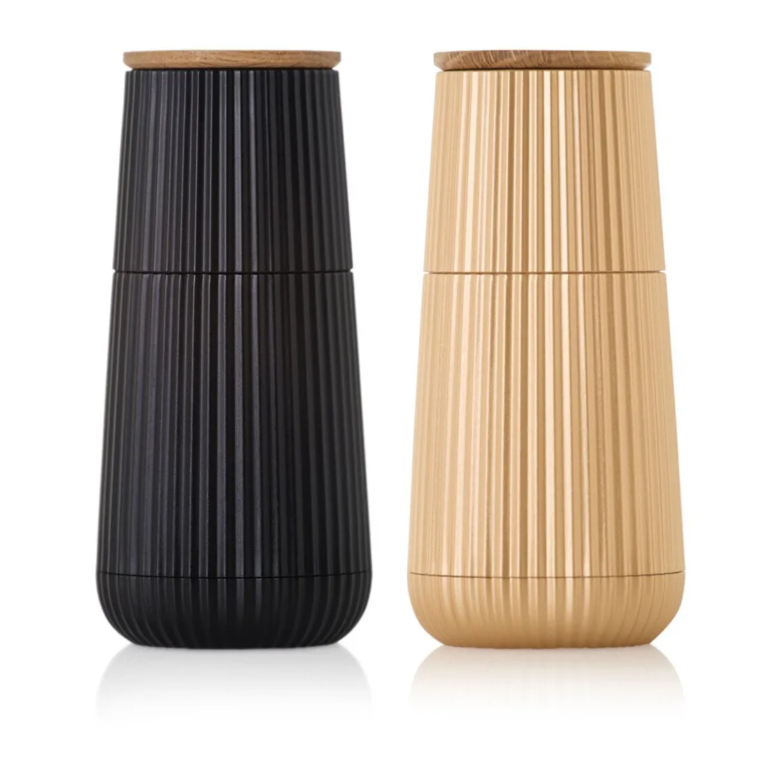 Adhoc Pfeffer- und Salzmühlen-Set 2-tlg. Scape black & gold