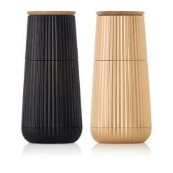 Weihnachtsmenü|Tischdeko Weihnachten<Adhoc Pfeffer- und Salzmühlen-Set 2-tlg. Scape black & gold