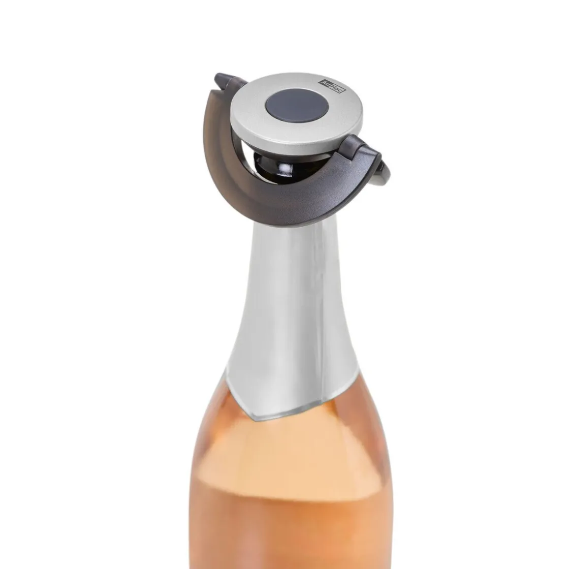 Adhoc Sekt-/Champagnerverschluss 8 cm Gusto black & silver