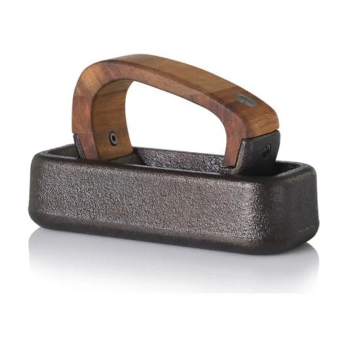 Messer & Co. Entdecken|Kräuter & Gewürze<Adhoc Wiegemörser Rocca Gusseisen/Akazie 17x10,7x7,2cm