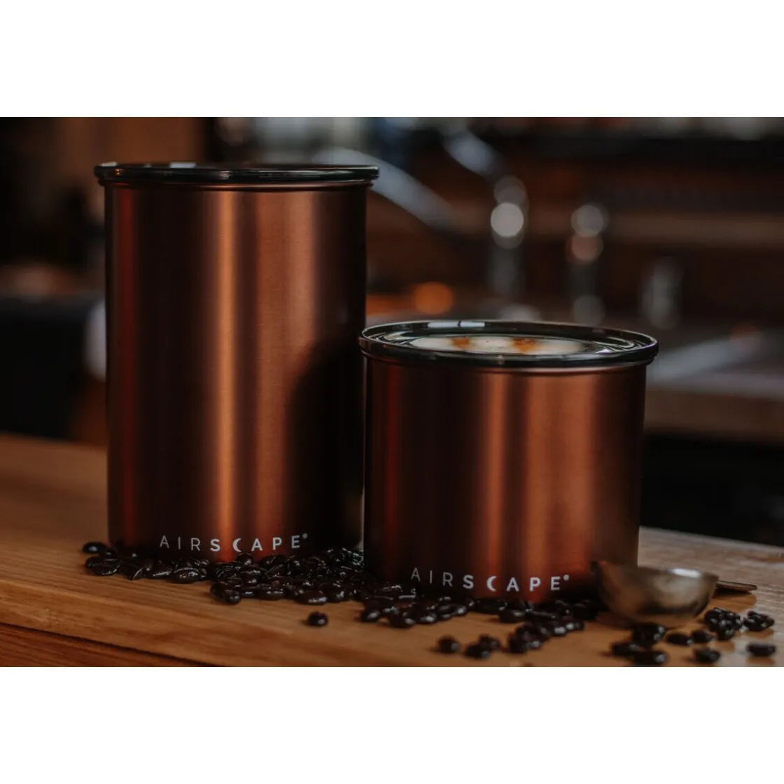 Kaffeedosen<Airscape Kaffeedose 500 g 18 cm kupfer