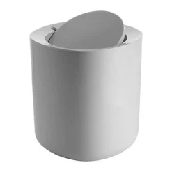 Mülleimer<Alessi Abfallkorb Birillo weiss