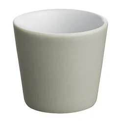 Becher<Alessi Becher klein 0,08 l Tonale Steingut light grey