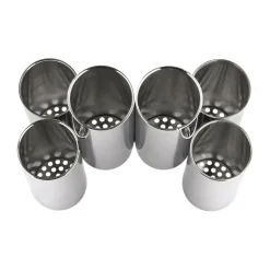 Alessi Besteckbehälter 13x15 cm Canale edelstahl