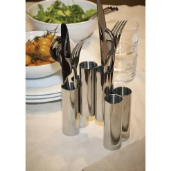 Alessi Besteckbehälter 13x15 cm Canale edelstahl
