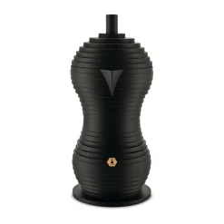 Alessi Espressokocher 3 Tassen Pulcina schwarz
