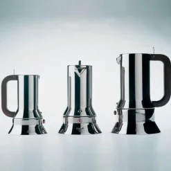 Espressokocher&lt;Alessi Espressokocher 3 Tassen 9090 edelstahl