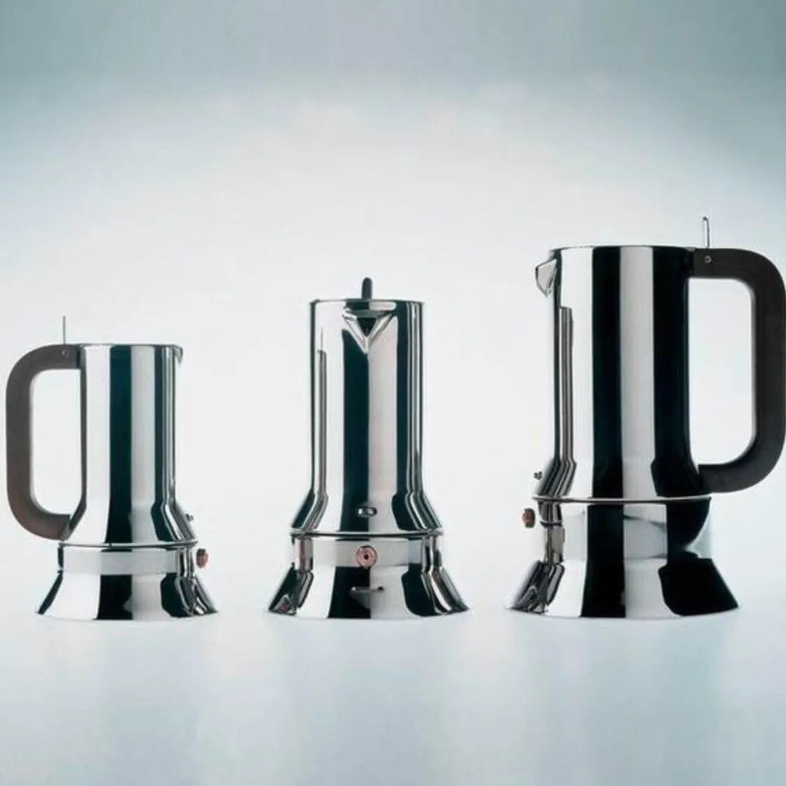 Espressokocher<Alessi Espressokocher 3 Tassen 9090 edelstahl