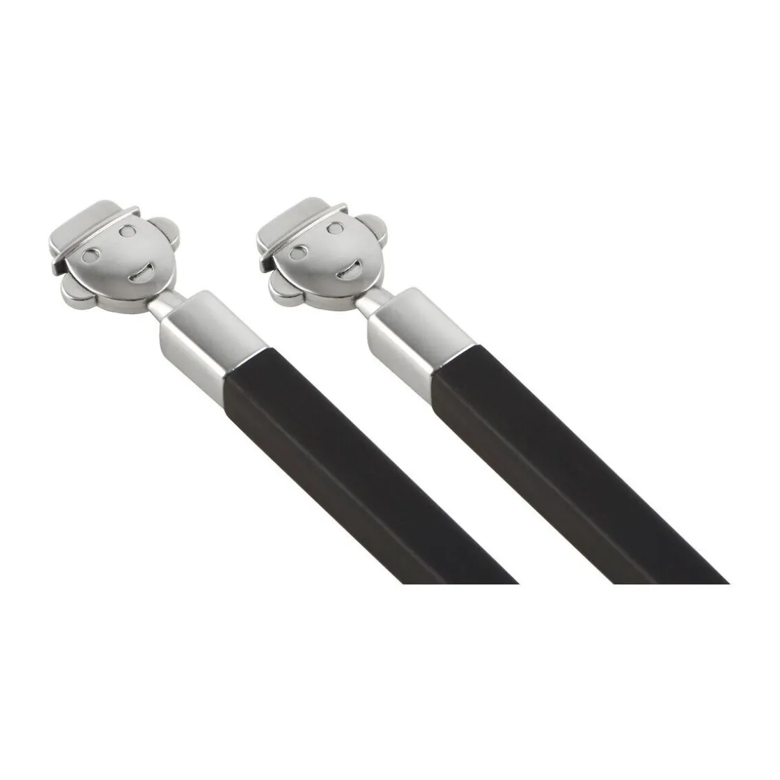 Alessi Essstäbchen Alessandro Stick 3-tlg. Ebenholz