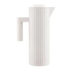 Thermoskannen<Alessi Isolierkanne weiß Plisse thermoplastisches Harz