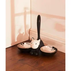 Halloween<Alessi Katzennapf schwarz Tigrito