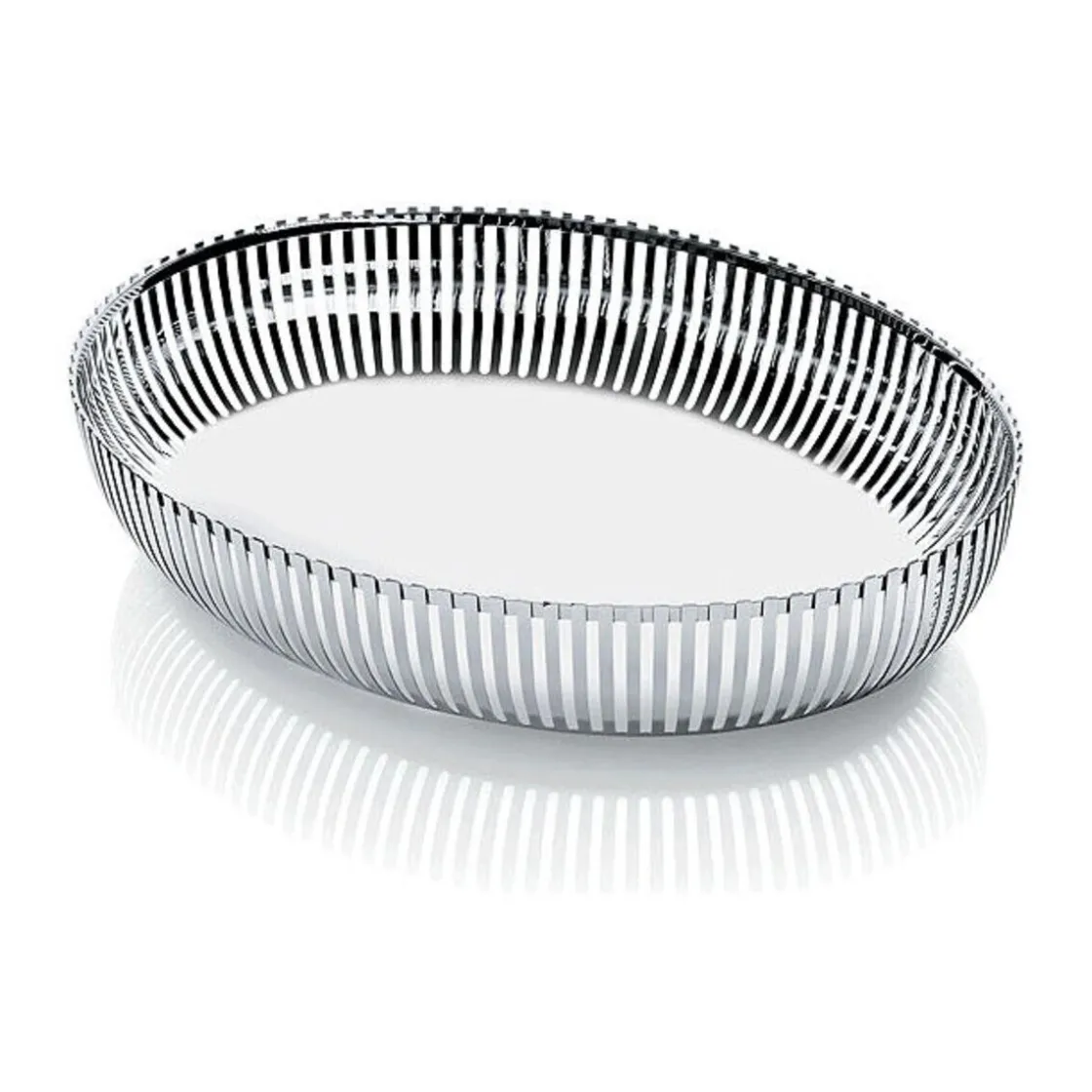 Alessi Korbschale oval 26 cm Edelstahl