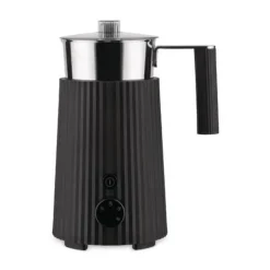 Milchaufschäumer<Alessi Milchaufschäumer 0,35 l Plissé schwarz