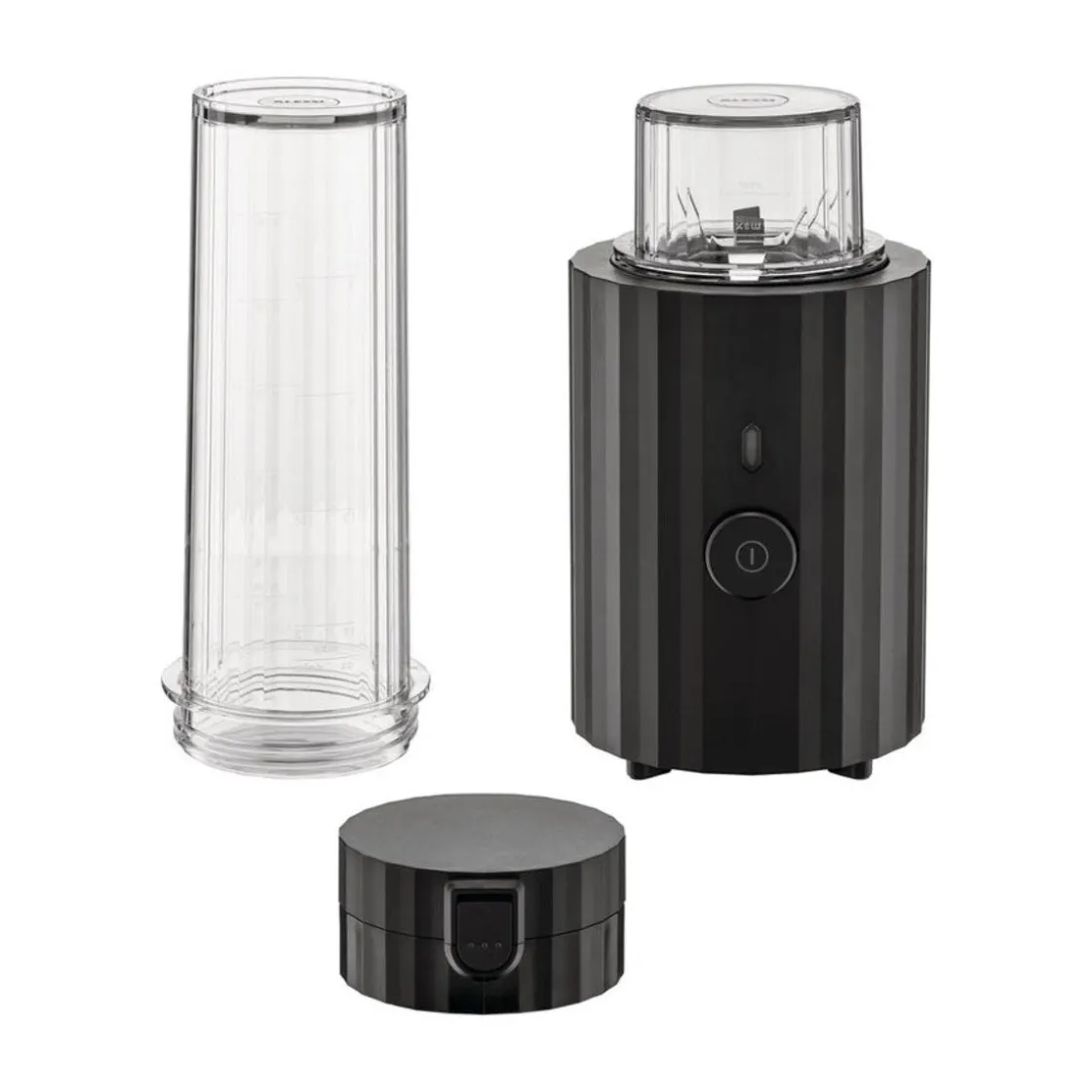 Kochwelt Entdecken<Alessi Mixer 0,55 l 380 W Plissé schwarz