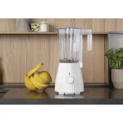 Kochwelt Entdecken<Alessi Mixer 1,5 l Plissé weiß