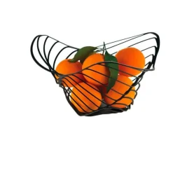 Alessi Obstkorb Ø 33cm schwarz Trinity