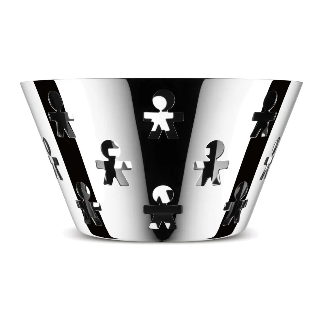 Alessi Obstschale silber 23 cm Girotondo