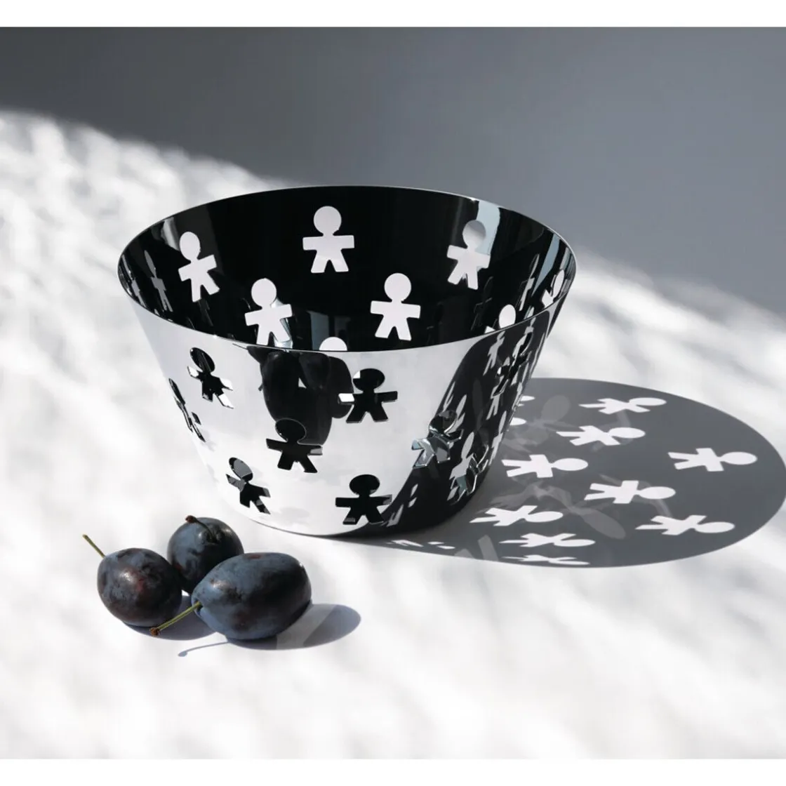 Alessi Obstschale silber 23 cm Girotondo