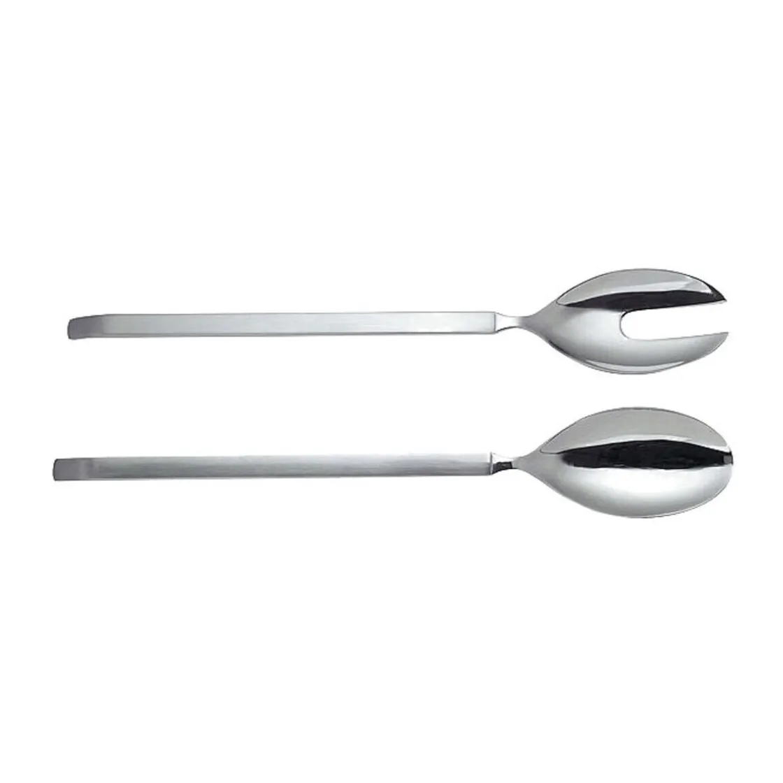 Alessi Salatbesteck 14 Edelstahl Dry mattierter Griff