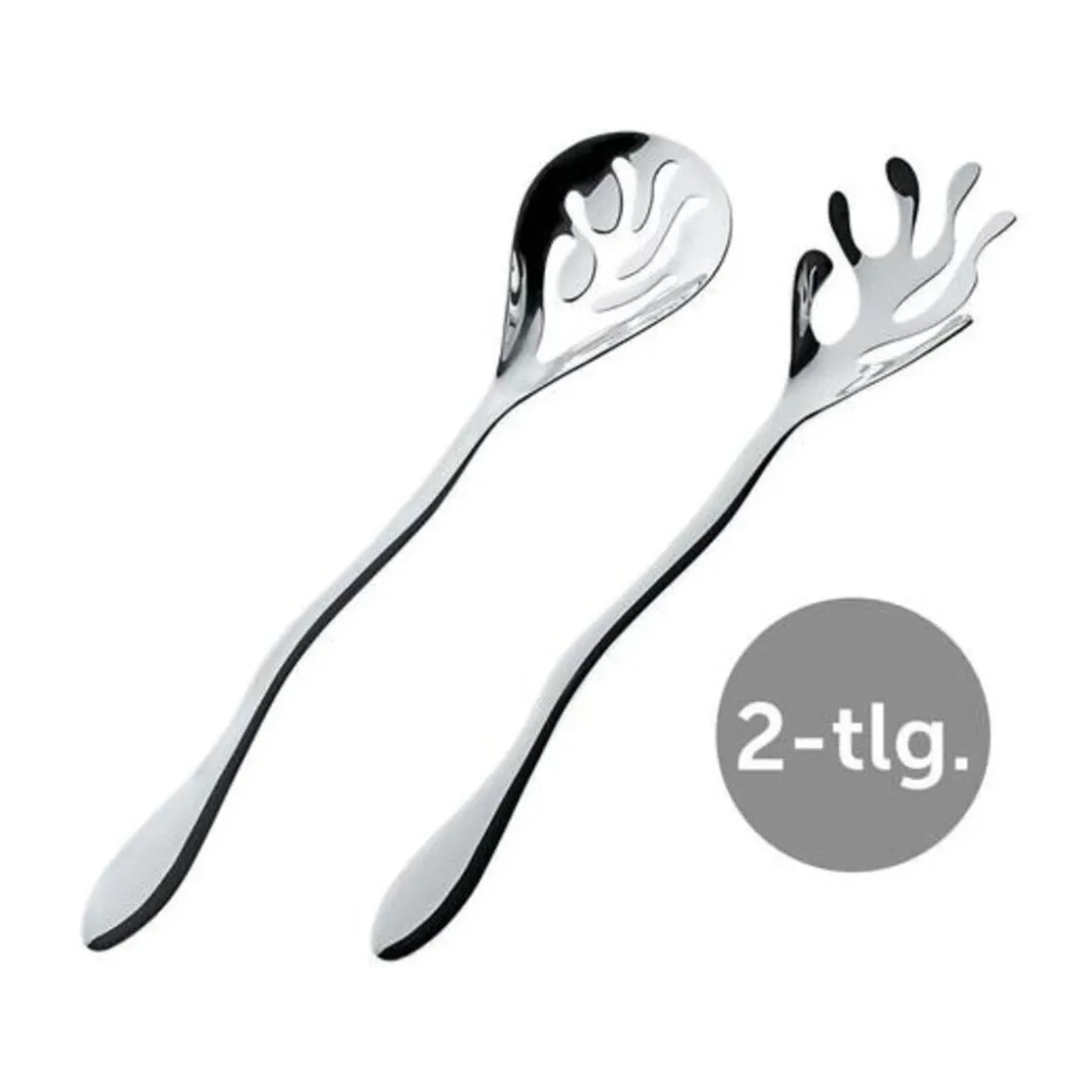 Salatbesteck<Alessi Salatbesteck 2-tlg. Mediterraneo Edelstahl poliert