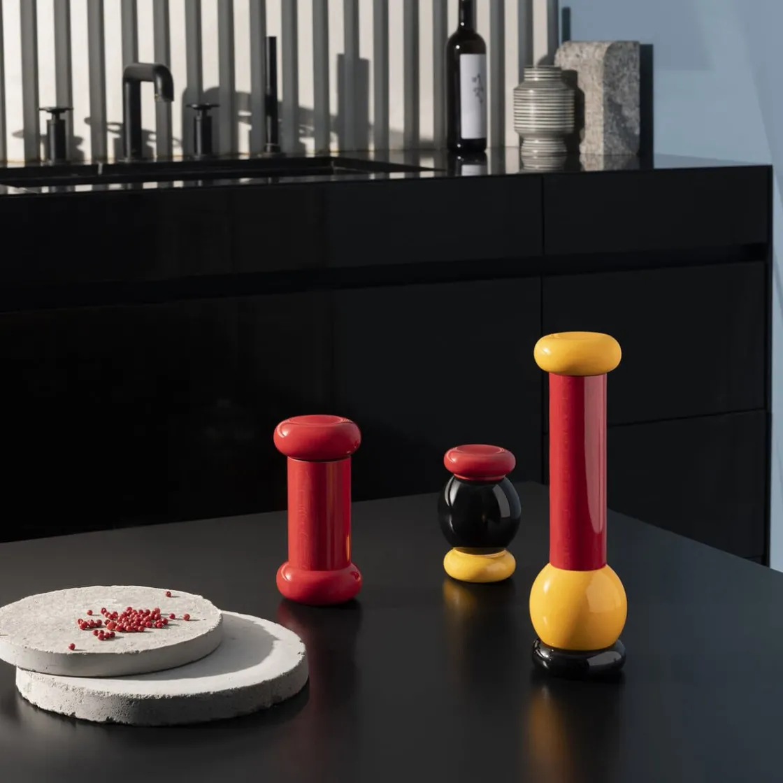 Alessi Salz-/Pfeffer- und Gewürzmühle MP0210 23 cm Buche