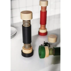 Alessi Salz-/Pfeffer- und Gewürzmühle 25 cm natural black