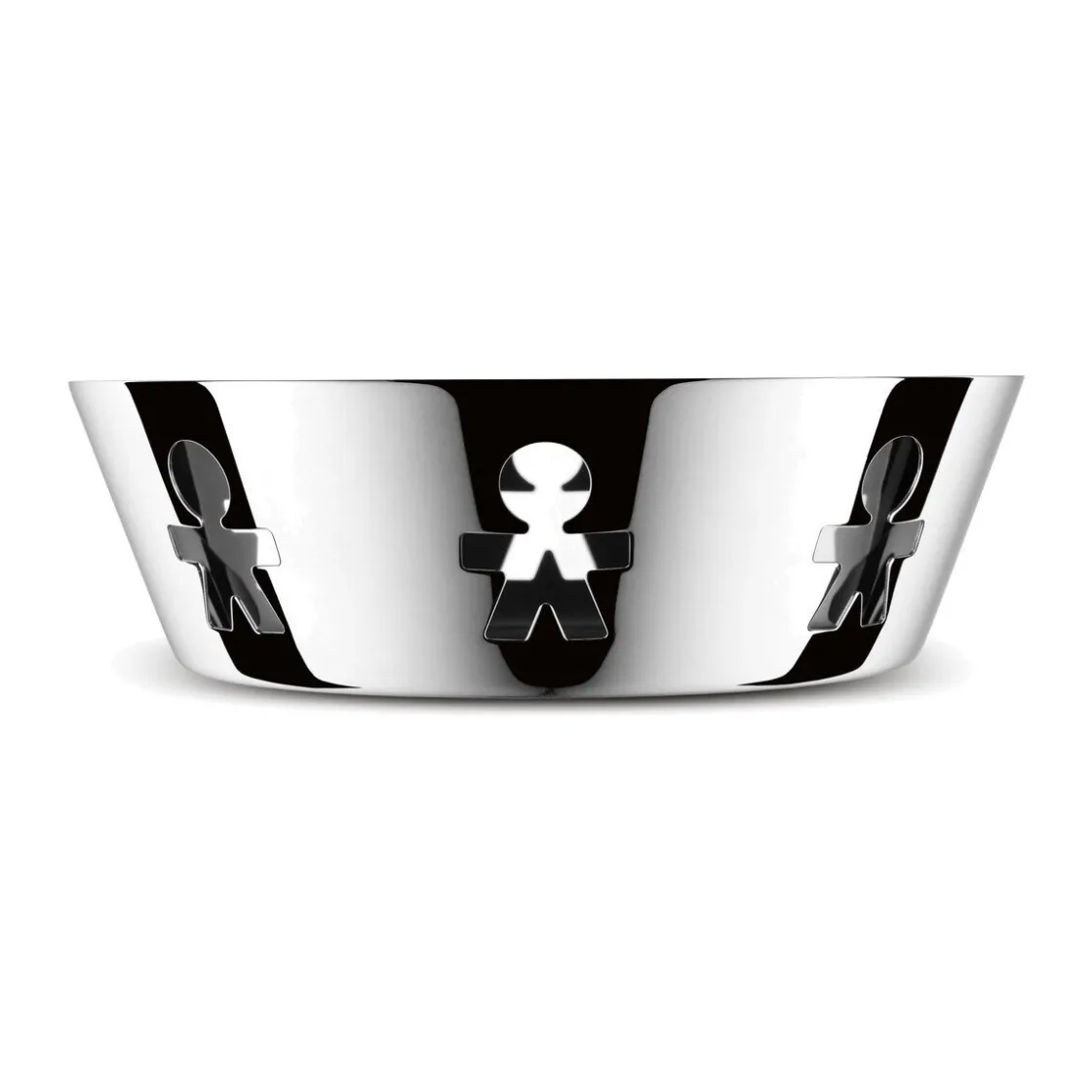 Schalen<Alessi Schale Durchbruch silber 18 cm Girotondo