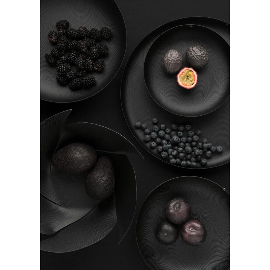 Alessi Schale Texture schwarz