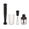 Kochwelt Entdecken<Alessi Stabmixer-Set 4-tlg. Plissé schwarz