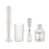 Kochwelt Entdecken<Alessi Stabmixer-Set 4-tlg. Plissé weiß