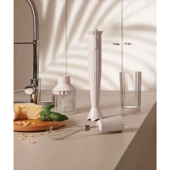 Kochwelt Entdecken<Alessi Stabmixer-Set 4-tlg. Plissé weiß