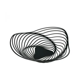 Alessi Tischschmuck Schale schwarz Trinity