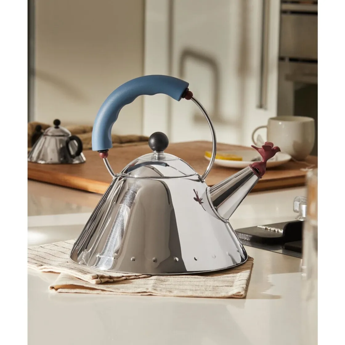 Alessi Wasserkessel 9093 2,0 l Michael Graves blau
