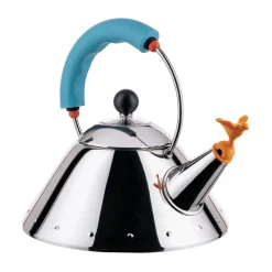 Weihnachten|Kochwelt Entdecken<Alessi Wasserkessel 9093/1 1,0 l Michael Graves hellblau