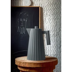 Alessi Wasserkocher 1,0 l 2400 W Plissé grau
