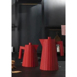 Alessi Wasserkocher 1,7 l 2400 W Plissé rot