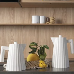 Alessi Wasserkocher 1,0 l 2400 W Plissé weiss