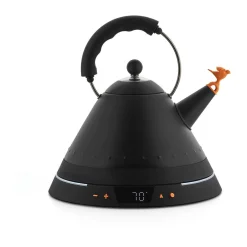 Wasserkessel|Wasserkessel<Alessi Wasserkocher MG32 1,5 l Michael Graves schwarz