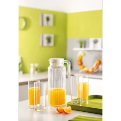 Krüge<Arcoroc Krug Quadro Glas 1,1l