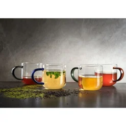 Becher<ASA Henkelbecher 0,4 l Coppa Glass Grau