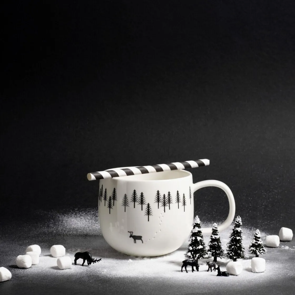 Becher<ASA Henkelbecher 0,4 l Joy Snow Tracks