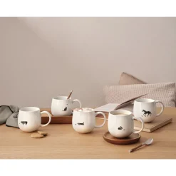 Becher<ASA Henkelbecher 0,4 l Magu Foodprints Dog